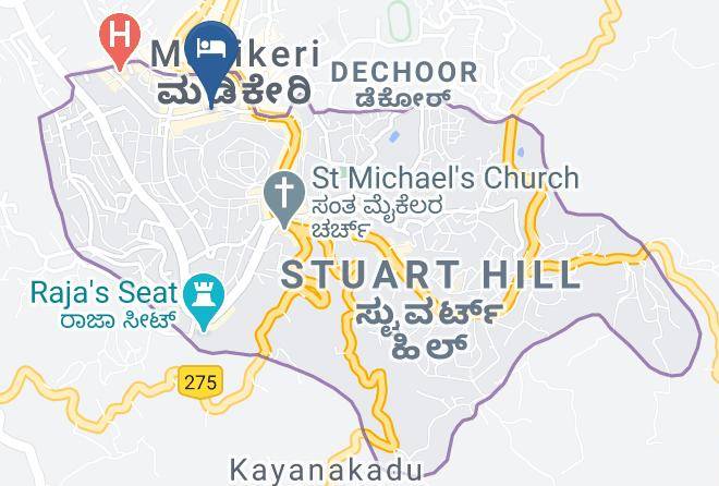 Madikeri - Treebo Yesh Comforts Hotel In Madikeri Maps