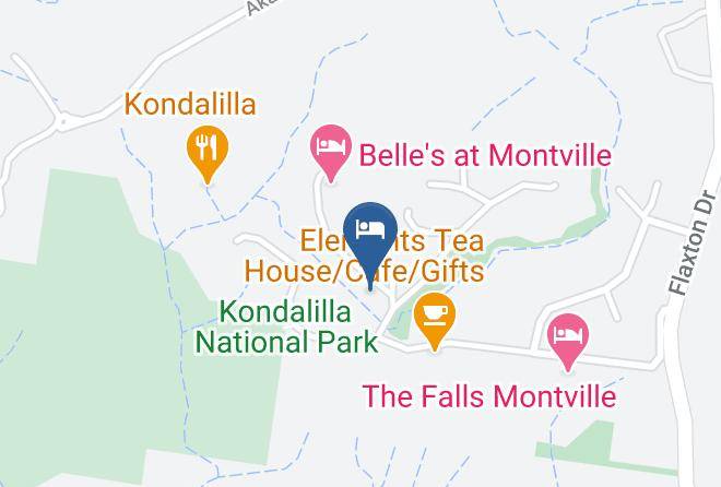Sunshine Coast - Treetops Montville Accommodation Maps