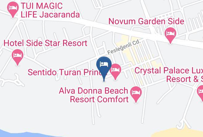 Trendy Aspendos Beach Hotel Map - Antalya - Manavgat