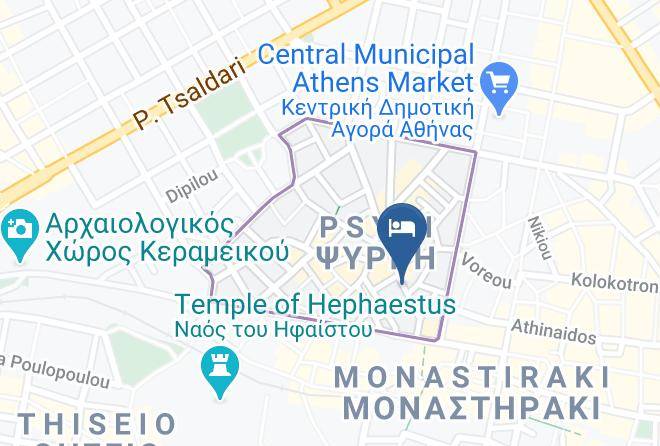 Central Athens - Trendy Living In Monastiraki Maps