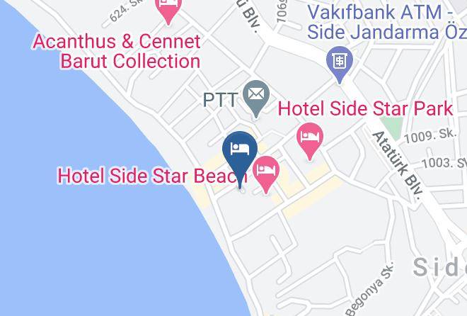 Trendy Hotels Side Beach Map - Antalya - Manavgat