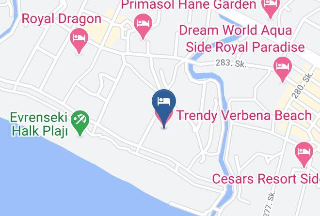 Manavgat - Trendy Verbena Beach Hotel Maps