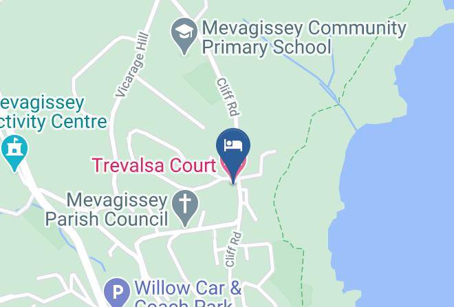 Cornwall - Trevalsa Court Hotel Maps