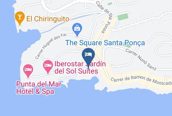 Baleares - Trh Jardin Del Mar Beach Hotel Maps
