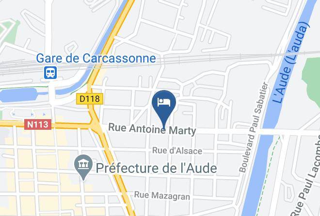 Aude - Tribus Gites Urbains Carcassonne Maps