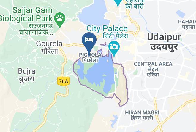 Udaipur - Trident Hotel Udaipur Maps