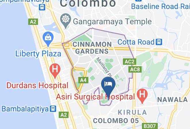 Colombo - Trillium Boutique City Hotel Colombo Maps
