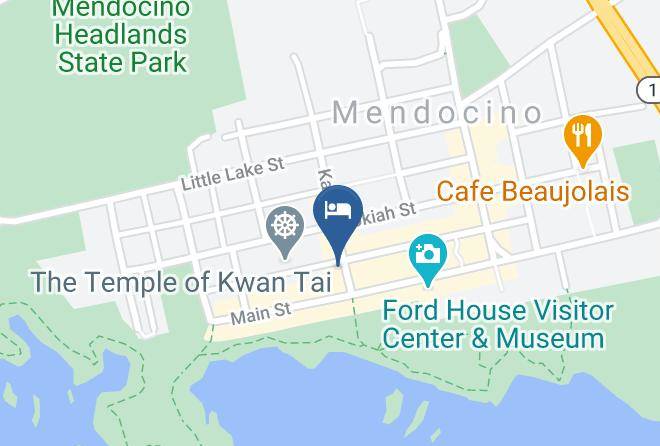 Mendocino - Trillium Cafe & Inn Maps
