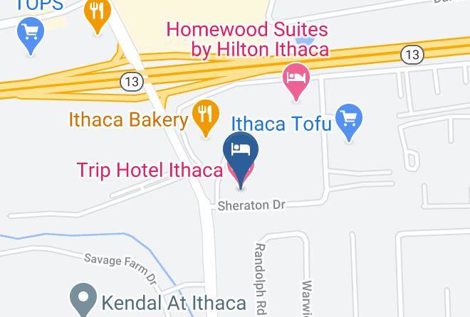 Tompkins - Trip Hotel Ithaca Maps