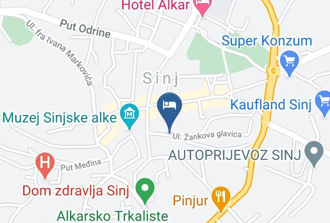 Sinj - Tripalo Palace Heritage Hotel Maps