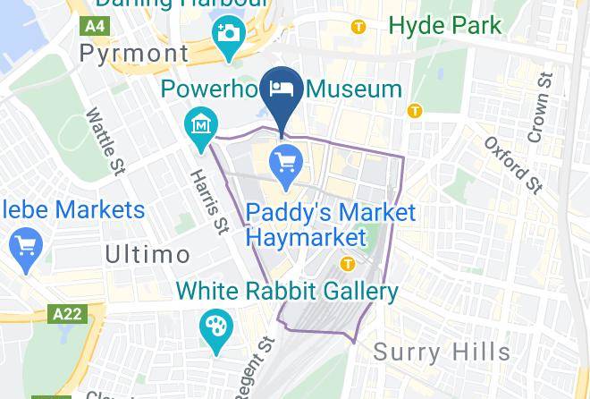 Sydney - Triple 8 Hotel Maps