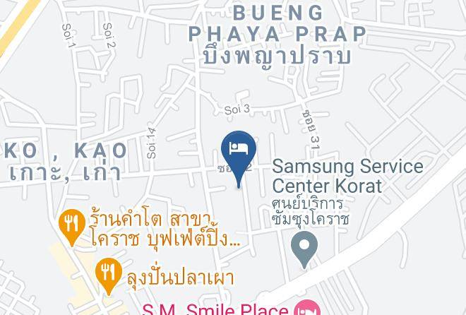 Amphoe Mueang Nakhon Ratchasima - Triple B Sleep And Relax Maps