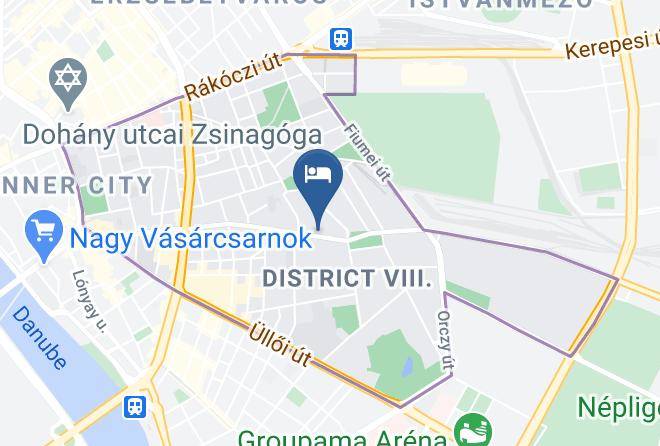 Budapest 8 Kerulet - Triplem Hotel Maps