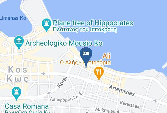 Kos - Triton Hotel Maps