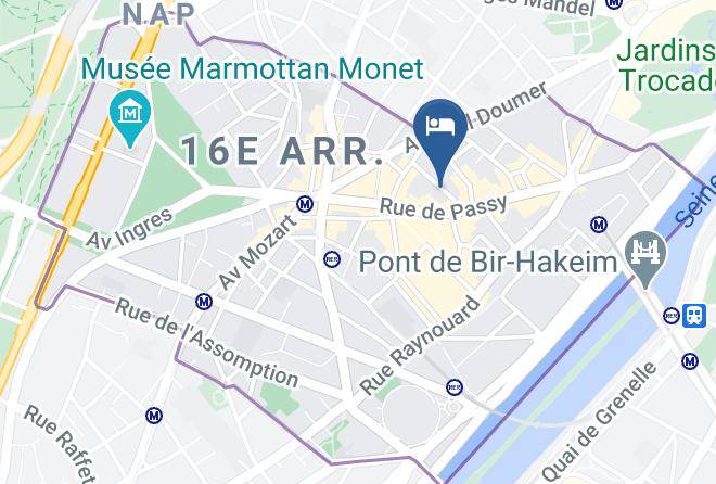 Paris - Hotel Trocadero La Tour Best Western Premier Maps