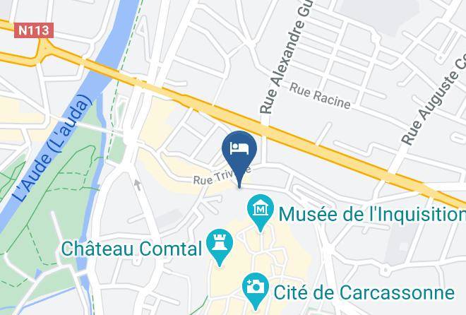 Aude - Trois Gites Au Pied De La Cite Maps