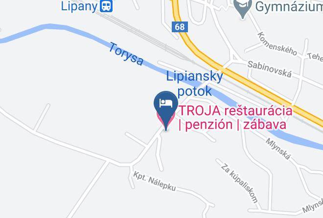 Sabinov - Troja Restauracia Penzion Zabava Maps