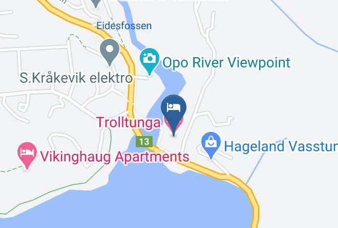 Ullensvang - Trolltunga Hotel Maps