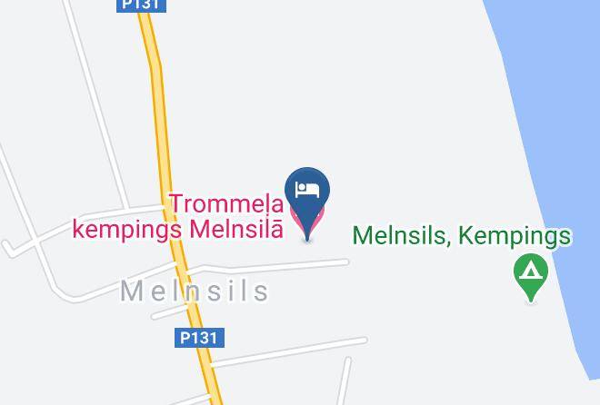 Roja Municipality - Trommela Kempings Melnsila Maps
