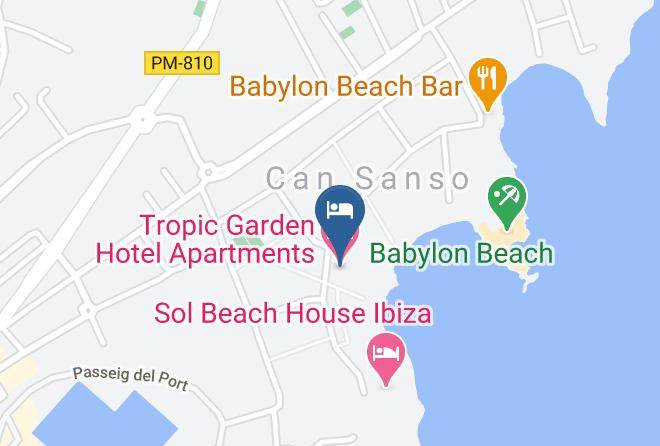 Baleares - Tropic Garden Hotel Apartments Maps