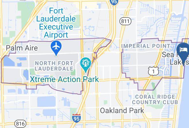 Broward - Tropic Seas Beach Front Resort Motel Maps
