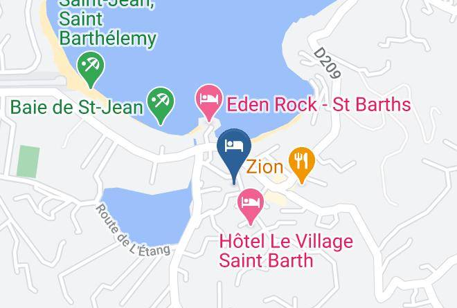 Gustavia - Tropical Hotel Saint Barth Maps