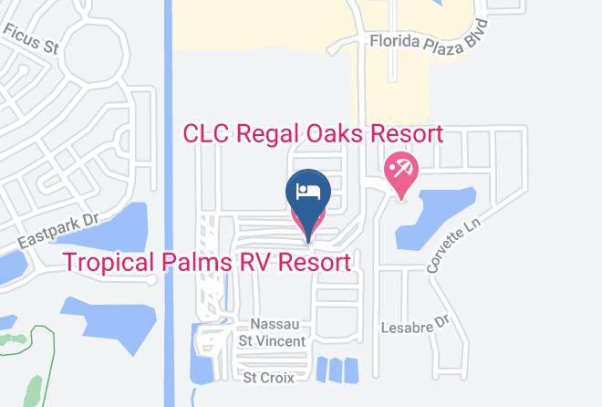 Osceola - Tropical Palms Rv Resort Maps