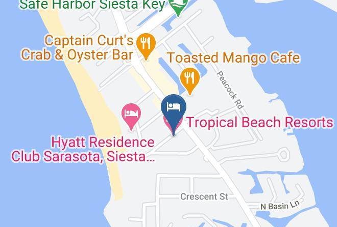Sarasota - Tropical Shores Beach Resort Maps