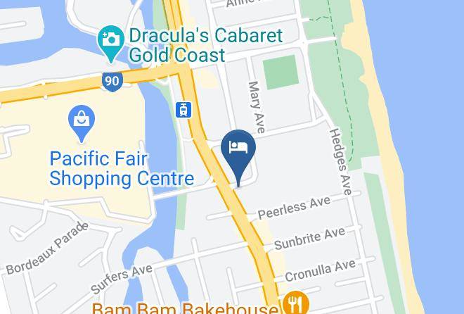 Gold Coast - Tropicana Motel Maps