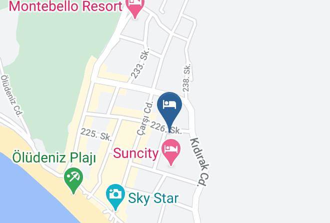 Fethiye - Oz Katre Hotel Oludeniz Maps