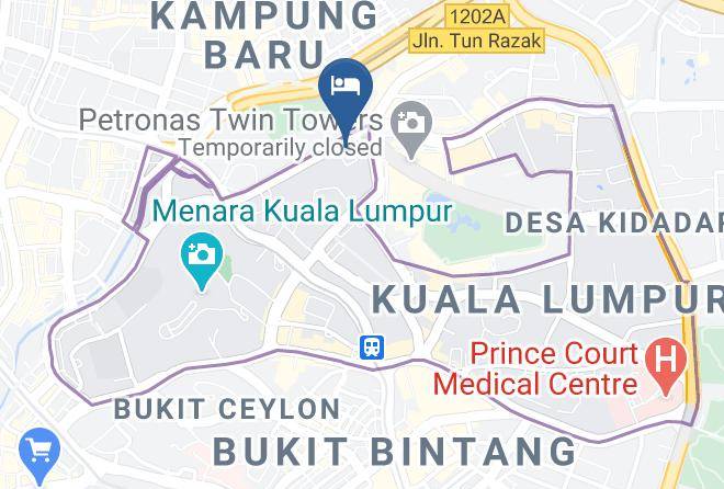 Kuala Lumpur - Tropicana The Residences Klcc By White Forest Suites Maps