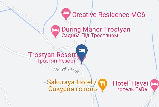 Skole Raion - Trostyan Resort Maps