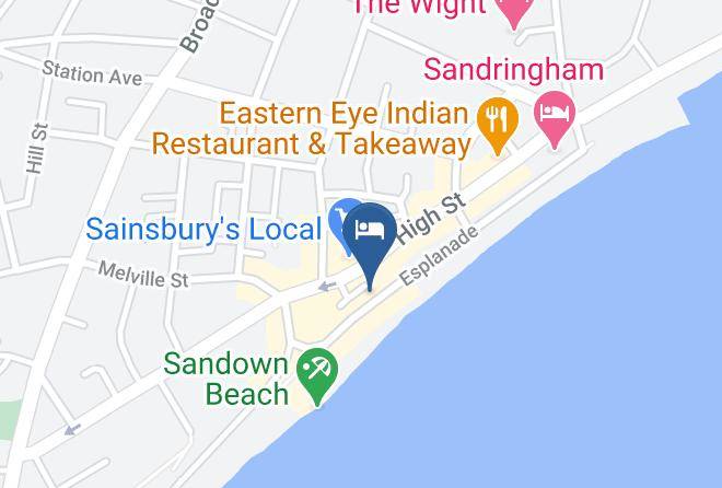 Isle Of Wight - Trouville Hotel Maps