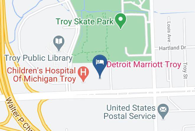 Oakland County Downtown Troy - Troy Marriott Maps