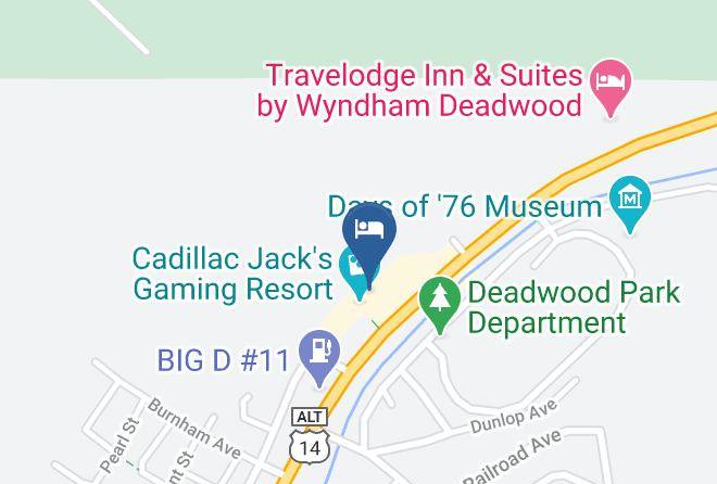 Lawrence - Doubletree By Hilton Deadwood At Cadillac Jack's Maps