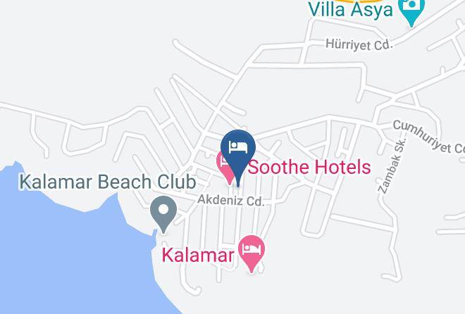 Kas - True Blue Boutique Hotel Kalkan Maps