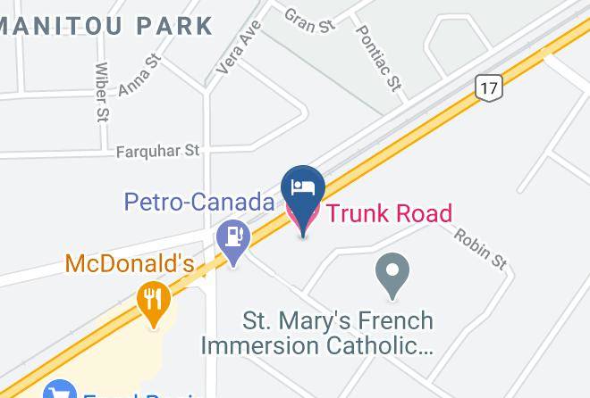 Trunk Road Motel Map