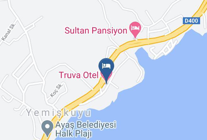 Erdemli - Truva Otel Maps