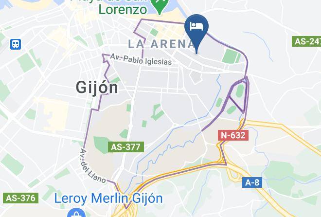Tryp Gijon Rey Pelayo Hotel Map