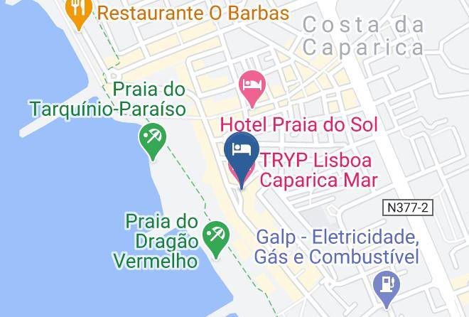 Tryp Lisboa Caparica Mar Hotel Karte - Setubal - Almada