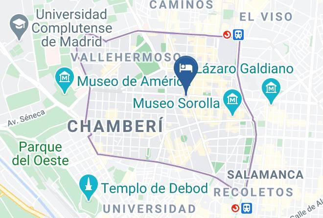 Hotel Naitly Madrid Chamberi Map
