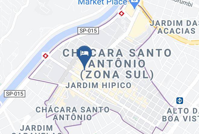 Sao Paulo Santo Amaro - Tryp Sao Paulo Nacoes Unidas Hotel Maps