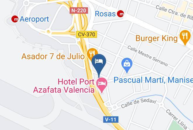 Valencia - Tryp Valencia Azafata Hotel Maps