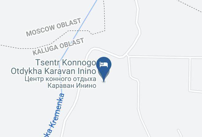 Zhukovsky District - Tsentr Konnogo Otdykha Karavan Inino Maps