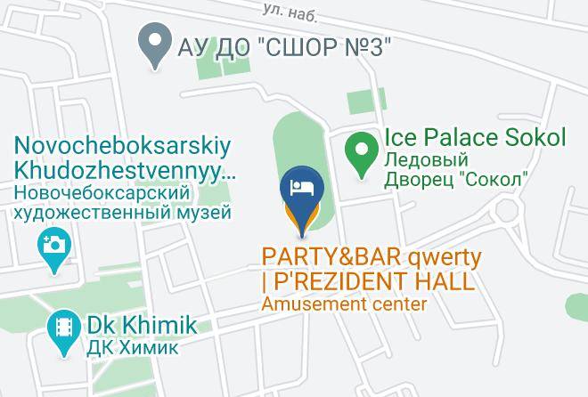 Novocheboksarsk - Tsentral'nyy Stadion Im Andriana Nikolayeva Gostinitsa Maps