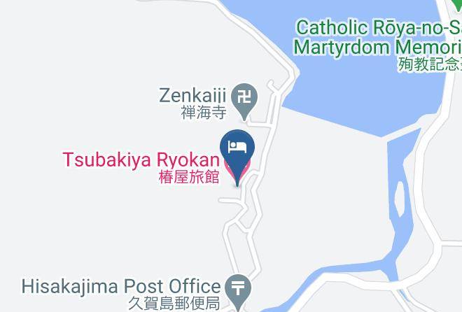 Goto City - Tsubakiya Ryokan Maps