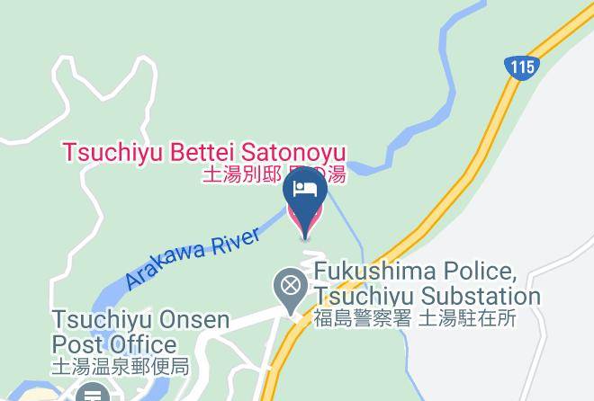Fukushima City - Tsuchiyu Bettei Satonoyu Maps