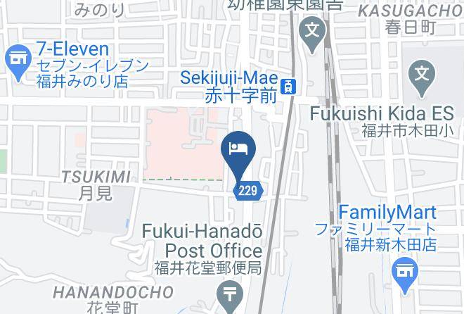 Fukui City - Tsukimi Ryokan Maps