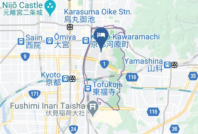 Kyoto City Higashiyama Ward - Tsukitei Maps