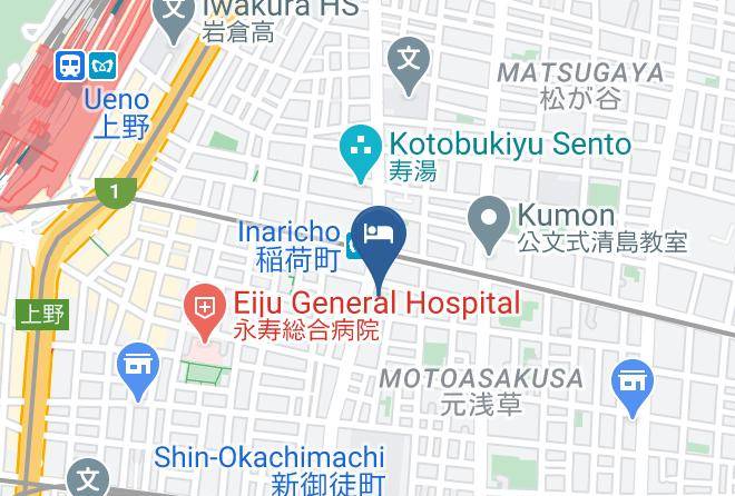 Taito Ward - Tsukuba Hotel Ueno Maps